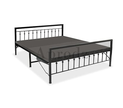 Metal Bed | Victorian Style & Victorian Style with Foam| Folding Bed No Assembly Required | Powder Coated |(King Size & Queen Size) Aprodz