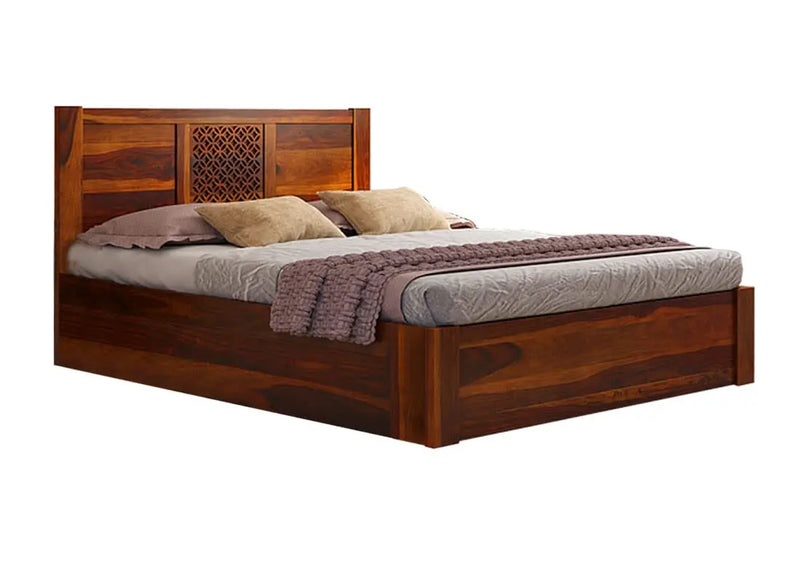 Sheesham Wood Durque Hydraulic Bed 
