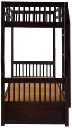 Sheesham Wood Moyer Bunk Bed for Bedroom | Brown Finish 