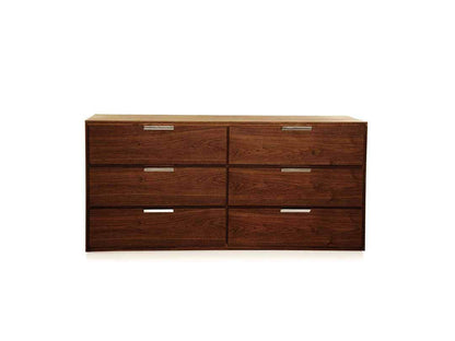 Mango Wood Cubo Side Board Storage Cabinet for Living Room | with 6 Drawer | Wenge Finish 