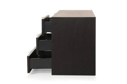 APRODZ Mango Wood Cubo Side Board Storage Cabinet for Living Room | Wenge Finish