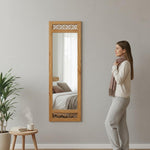 Solid sheesham Wood Full Length Floor Mirror for Bedroom Living Room Dressing Area Rectangular Mirror with Carved Sheesham Wood FrameModern Home Decor Furniture 