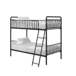 APRODZ Marks Twin Bunk Bed (Metal - Black Powder Coated)
