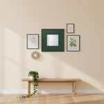 Mango Wood Azubu Wall Decorative Mirror Frame| Wooden Mirror | White Finish 