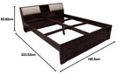 Sheesham Wood Allure Bed with Storage for bedroom 