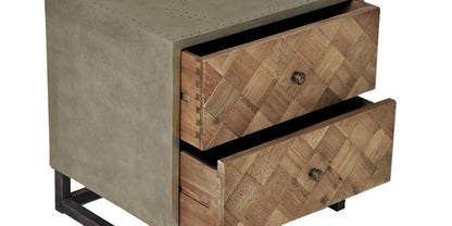 Solid Wood Lisbon Bedside Storage Table for Living Room