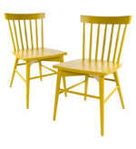 Solid Mango Wood Dining Chairs for Living Room | Set of 2 Wooden Chair 