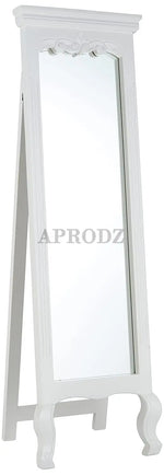 Mango Wood Home Decorative Thalo Standing Long Mirror for Living Room, Bedroom, Hotels 
