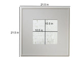 Mango Wood Azubu Wall Decorative Mirror Frame| Wooden Mirror | White Finish 