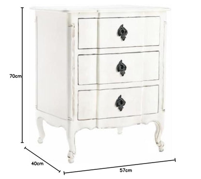 Solid Wood Patita Bedside Storage Table for Living Room