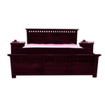 Sheesham Wood Merritt Bed with Side Storage 