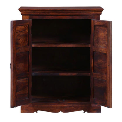 Furniture Wooden Cabinet for Storage | Cabinet for Living Room Furniture | Kitchen Cabinet Wooden Furniture | Sheesham Wood (Honey Oak)