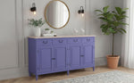 Solid Wood Cancun Storage Sideboard Cabinet with 4 Door and 4 Drawer for Living Room 