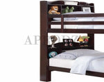 Joyce Twin Size Bookcase Bunk Bed 