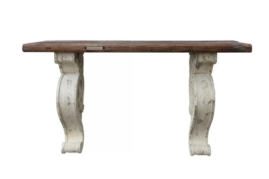 Translation missing: en.Reclaimed Wood Sinior Floating Wall Shelf for Living Room | Wall Shelves | White Finish 