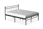 Metal Bed Frame Without Storage – Minimalist & Durable Design | Black Color 