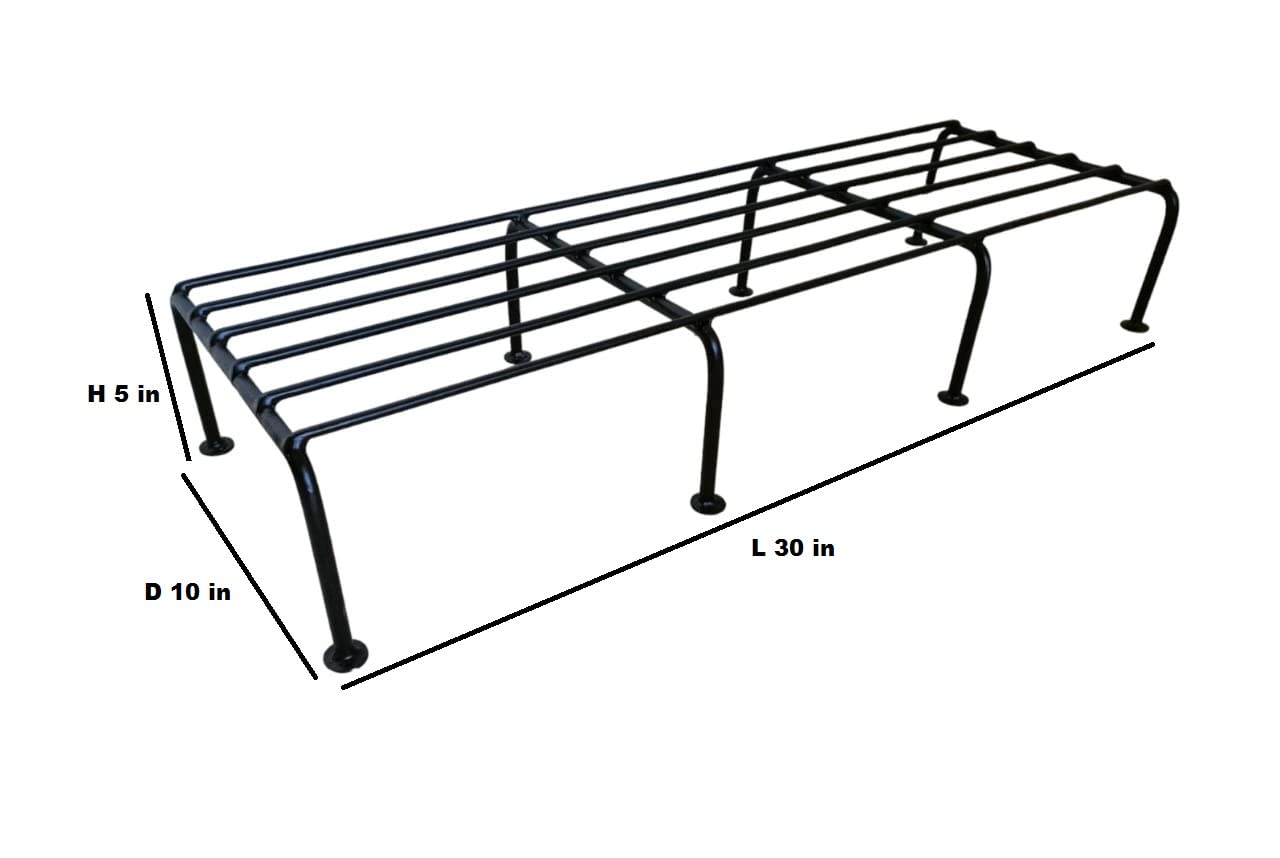 APRODZ Plant Stand/Pot Stand Heavy Duty Iron. Ideal Pot Stands for Plants in Balcony, Home Decor, Indoor and Outdoor Use (PC4)