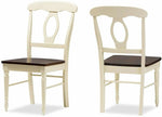 Solid Wood Pensac 4 Seater Dining Table Set for Home | Dining Furniture | Brown & White Finish 