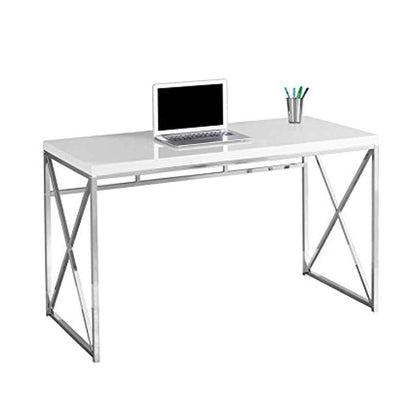 APRODZ Mango Wood Wolfeng Study Desk Table for Home and Office | White Finish