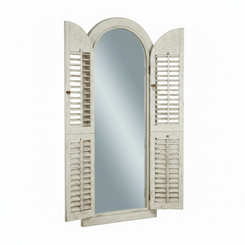 Mango Wood Meredi Standing Wall Decorative Mirror Frame| Wooden Mirror 