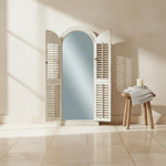 Mango Wood Meredi Standing Wall Decorative Mirror Frame| Wooden Mirror 
