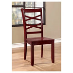 Mango Wood Blue Callao Dining Chairs for Living Room | Set of 2 Wooden Chair 