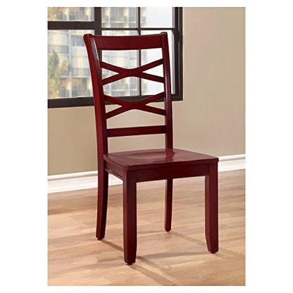 Mango Wood Blue Callao Dining Chairs for Living Room | Set of 2 Wooden Chair 