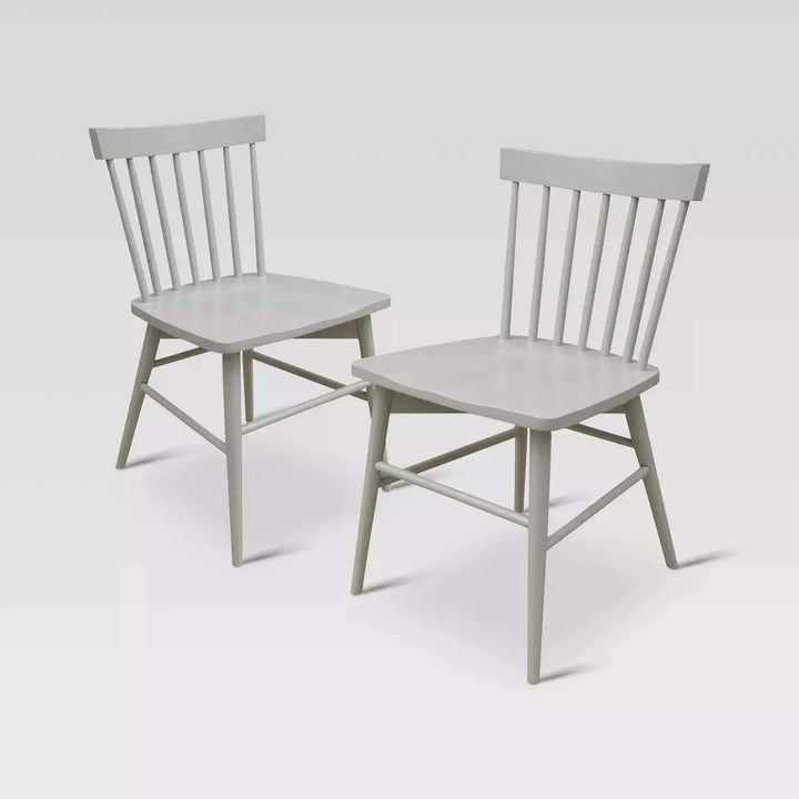 Translation missing: en.APRODZ Solid Mango Wood Grey Dining Chairs for Living Room | Set of 2 Wooden Chair