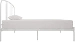 Metal Bed Frame with Rounded Headboard