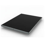 Cowen Floating Bed Frame with LED Lights Metal Slats Underbed Storage Space No Box Spring 