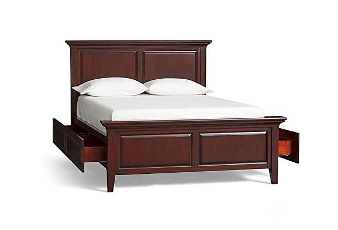 APRODZ Solid Wood Paul King Size Bed with Storage for Bedroom