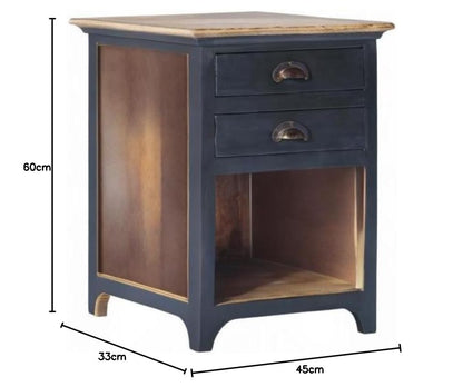 Solid Wood Limin Bedside Storage Table for Living Room