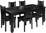 Solid Wood Kayle 6 Seater Dining Table Set for Home | Dining Furniture 