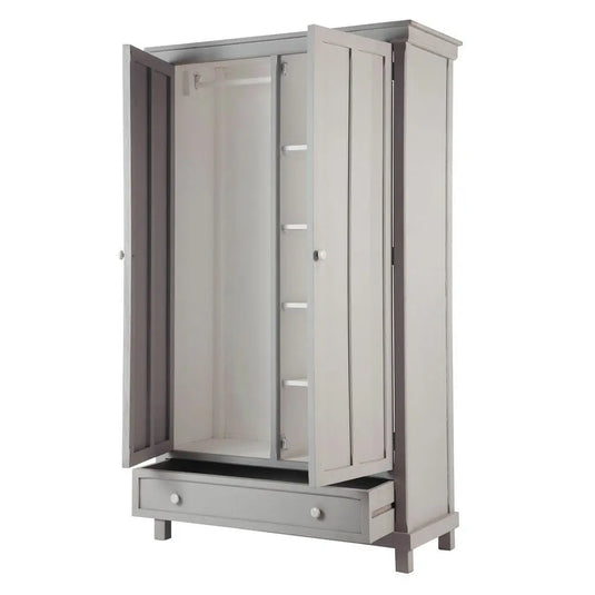 Translation missing: en.Aprodz Mango Wood Antelya Multipurpose Storage Sleek Wardrobe Almirah for Living Room