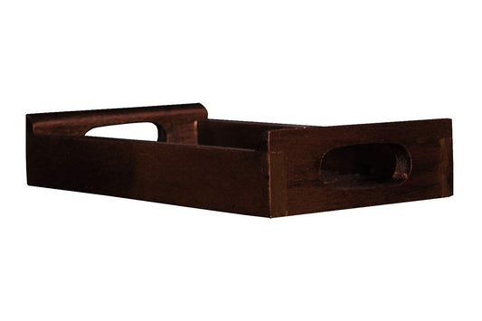 APRODZ Solid Wood Decorative Serving Tray With Antique Touch For Kitchen Dining Coffee Table, Rectangular