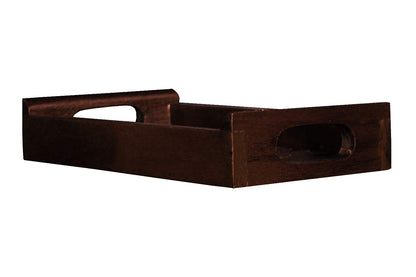 APRODZ Solid Wood Decorative Serving Tray With Antique Touch For Kitchen Dining Coffee Table, Rectangular