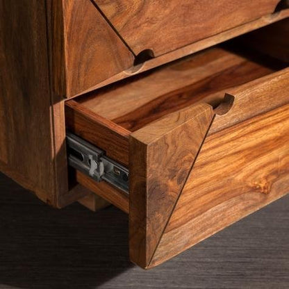 Solid Wood Paul Bedside Storage Table for Living Room
