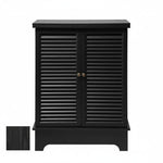 Mango Wood Downer White Bar Cabinet with Wine Glass Storage for Living Room, Standard 