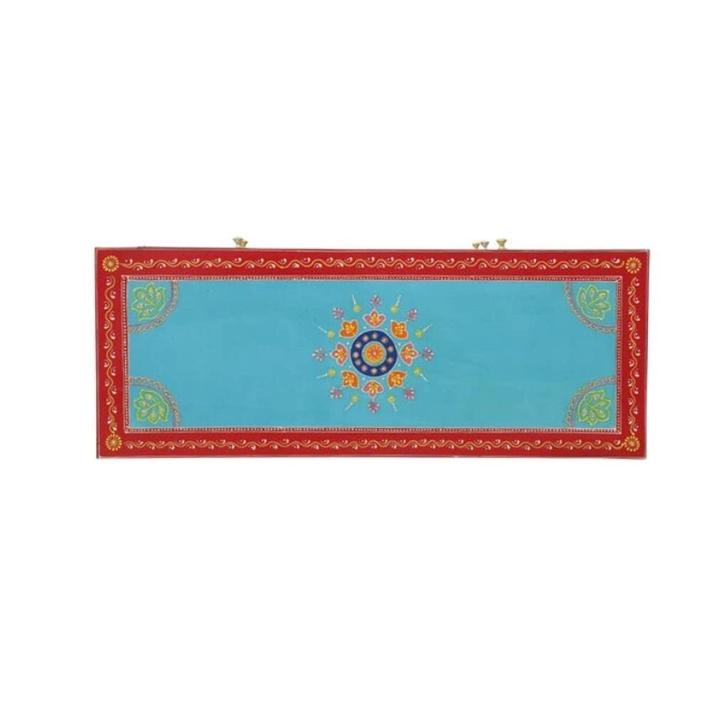 Wooden Handpainted Chest of Drawer | Wooden Antique Cabinet for Storage | Solid Wood Chest | Wooden Drawer Furniture | 3 Drawers