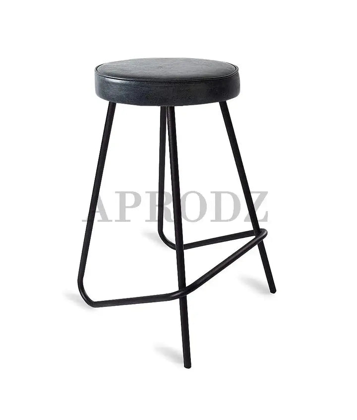 Translation missing: en.APRODZ Bar Stool Set of 2 for Home bar, Counter Stool Chair Modern, Shop Industrial Stool with footrest, Black