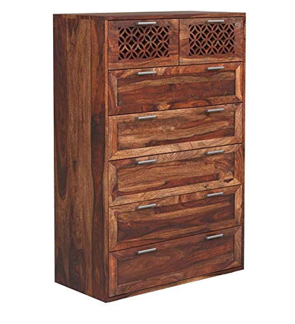 Durque Sheesham Wood Chest of Drawer - Provincial Teak Finish