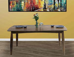 Solid Teak Wood 6 Seater Dining Table Set with Chairs | Premium Wooden Dining Set for Home, Kitchen & Dining Room | Handcrafted Furniture with Natural Finish 