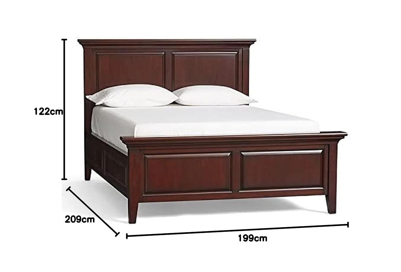 APRODZ Solid Wood Paul King Size Bed with Storage for Bedroom