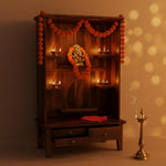 Sheesham Wood Temple with 3 Drawer for Pooja Room | Temple for Home 