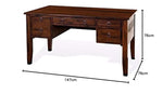 Mango Wood Wyola Study Desk Table for Home and Office | Brown Finish 
