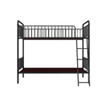 APRODZ Marks Twin Bunk Bed (Metal - Black Powder Coated)
