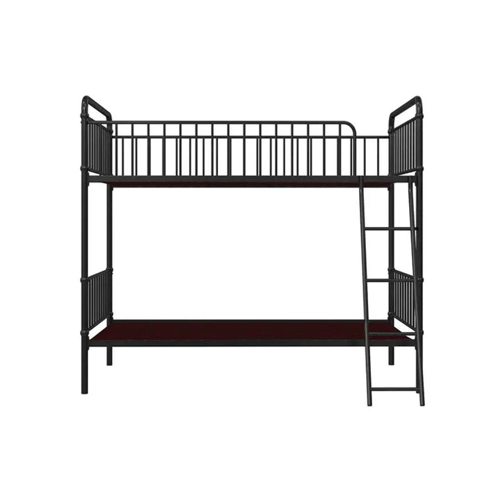 Translation missing: en.APRODZ Marks Twin Bunk Bed (Metal - Black Powder Coated)