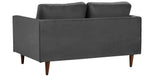 MidCen Wooden 2 Seater Sofa with High-Density Comfortable Foam for Home & Living Room (Upholstered- Gray Velvet Fabric) 