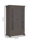 Mango Wood Multipurpose Storage 2-Door Porto Wardrobe rah for Bedroom | Emperor
