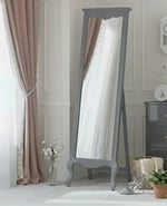 Mango Wood Home Decorative Thalo Standing Long Mirror for Living Room, Bedroom, Hotels 